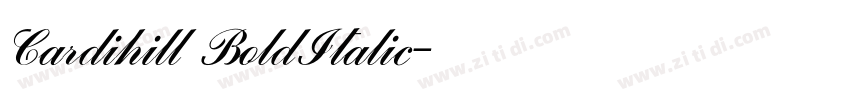 Cardihill BoldItalic字体转换 Cardihill BoldItalic字体转换